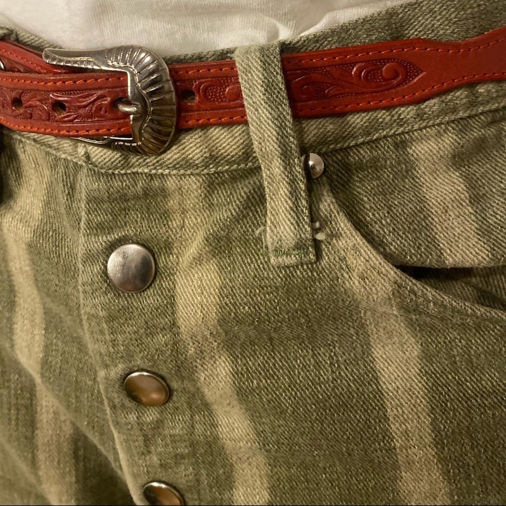 Vintage stripped flare jeans